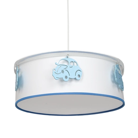 Lampa wisząca AUTOMOBILE, biały/niebieski, 1x60W E27, MLP8284