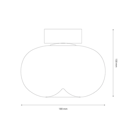 Lampa sufitowa VASO SMOKED 4W