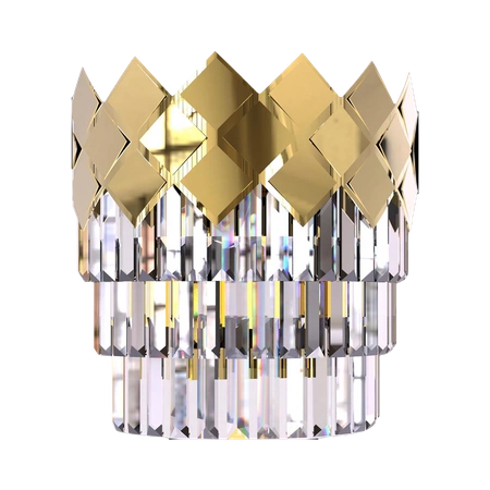 Kinkiet CARISMA, złoty/transparentny, 2x40W E14, ML8890