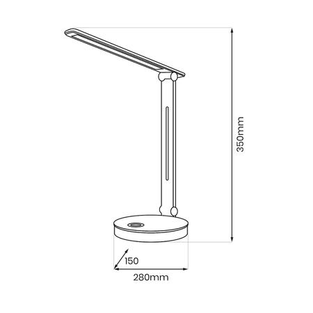 Lampka biurkowa Bruno White 5W LED RGB