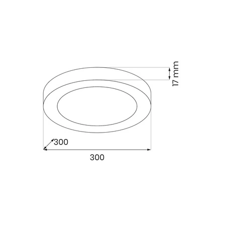 Plafon Evora Biały Round 24W 3CCT