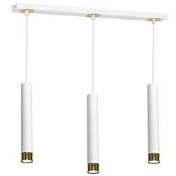 Nowoczesna lampa wisząca DANI WHITE/GOLD 3xGU10 MLP6236