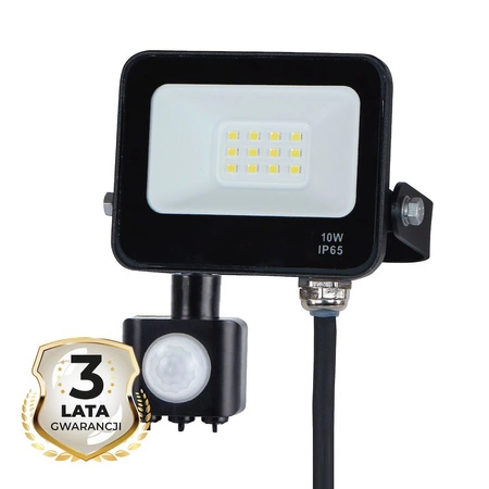Naświetlacz LED 10W 4000K PIR