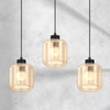 Lampa wisząca SOMBRA AMBER, MLP8371, czarny/bursztynowy, 3x60W E27