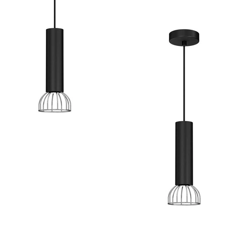 Lampa Wisząca DANTE, MLP7359, czarny/chrom, 1x8W LED GU10