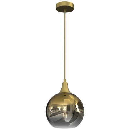 Lampa wisząca MONTE GOLD, 20 cm, MLP8400, złoty/dymiony, 1x60W E27