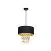 Nowoczesna lampa wisząca ALMERIA BLACK/GOLD 1xE27 MLP6441