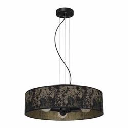 Lampa wisząca SATINO, czarny/złoty, 3x60W E27, MLP7320