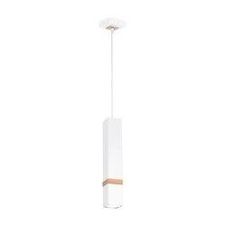 Lampa wisząca nowoczesna VIDAR I biały szer. 8cm