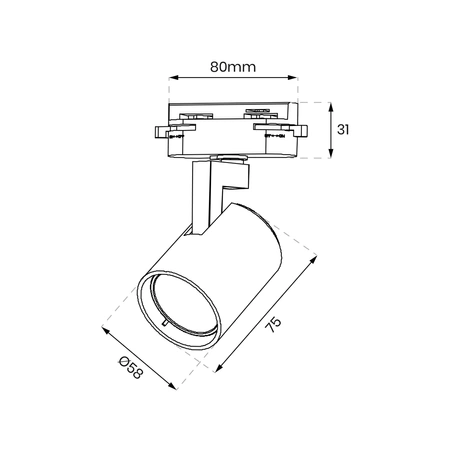 Oprawa Volf Track Spot GU10 | Biały