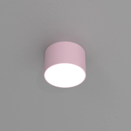 Lampa sufitowa spot DIXIE PINK GX53 szer. 8cm | różowy