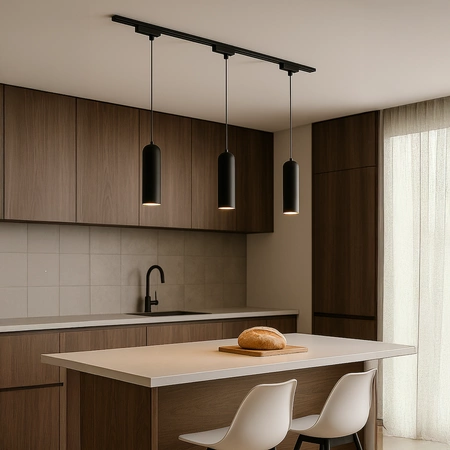 Oprawa Pipe Track Zwis Czarny 1xGU10