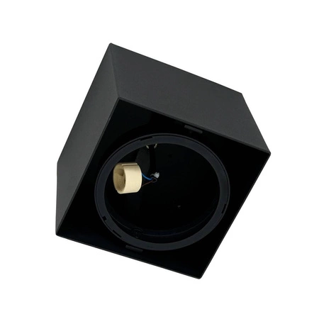 Oprawa Natynkowa BOX Plaza 1xGU10 AR111 Czarna w nowoczesnym stylu