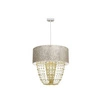 Nowoczesna lampa wisząca ALMERIA WHITE/GOLD 1xE27 MLP6447
