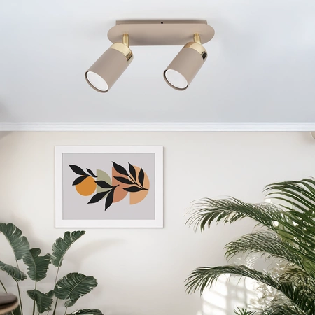 Lampa sufitowa JOKER CASHMERE/GOLD 2xGU10