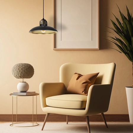 Lampa wisząca FELIX, MLP8906, czarny/złoty, 1x60W E27