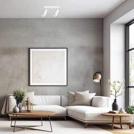 Oprawa Mica Spot Biały + Chrom 2xGU10