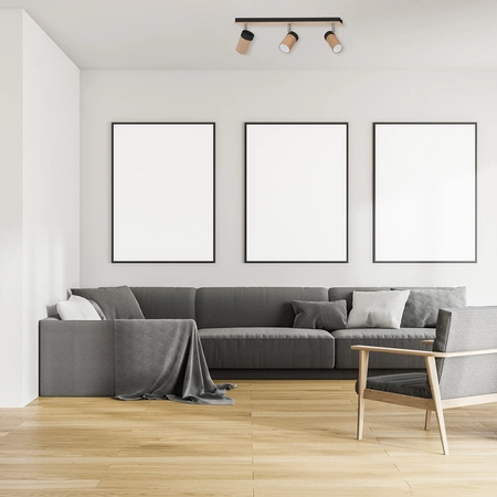 Lampa sufitowa nowoczesna reflektorek spot BARON III czarny szer. 70cm