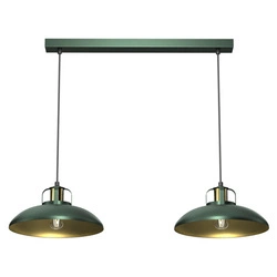 Lampa wisząca FELIX GREEN/GOLD 2xE27