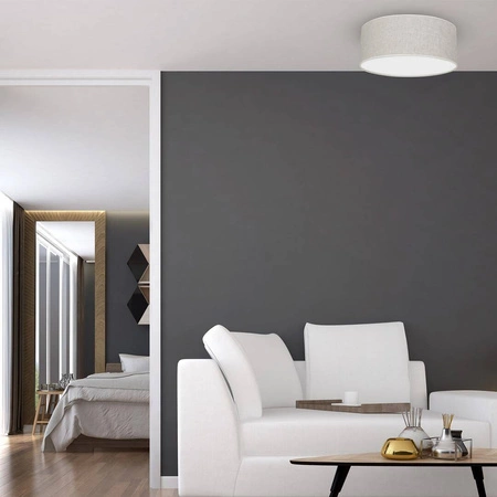 Lampa sufitowa LINO, MLP7498, 40 cm, biały/szary, 2x60W E27