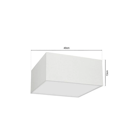 Lampa sufitowa ALBION, MLP7506, biel/bawełna, 2x60W E27