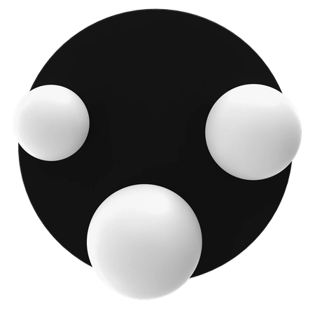 Nowoczesna lampa sufitowa BIBIONE, MLP8390, czarna z białymi kloszami, 3x25W G9