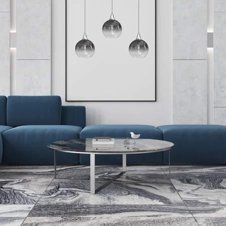 Lampa wisząca MONTE SILVER, MLP8322, srebrna, 3x60W E27