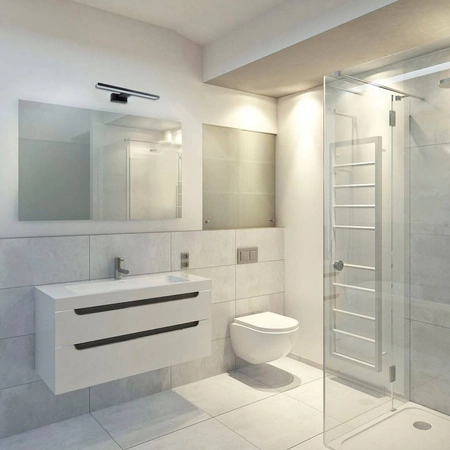 Kinkiet nad lustro czarny SHINE 30cm