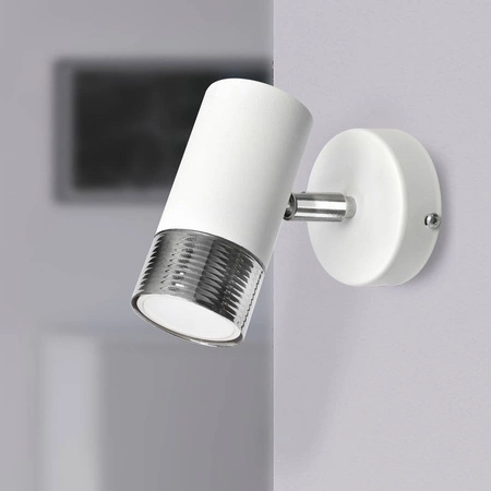 Nowoczesny kinkiet DANI WHITE/CHROME 1xGU10 MLP6225