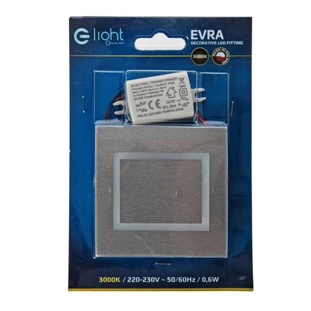 Oprawa schodowa LED 0,6W EVRA barwa ciepła 3000K EKS4352