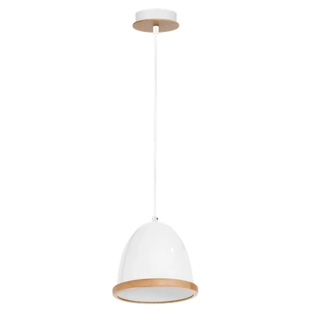 Lampa wisząca nowoczesna zwis STUDIO biały śr. 21cm