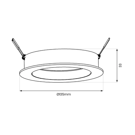 Oprawa podtynkowa Redondo Biały 1xAR111 GU10