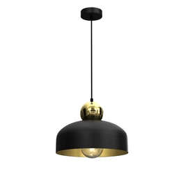 Lampa Wisząca HARALD GOLD/BLACK 1xE27