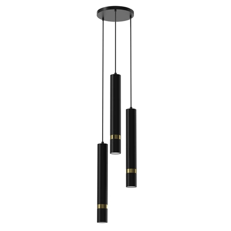 Lampa wisząca JOKER, MLP8918, czarny/złoty, 3x8W GU10