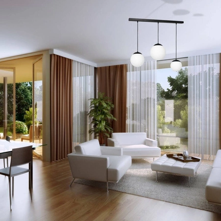 Nowoczesna lampa wisząca listwa LIMA BLACK 3xE14 MLP6524