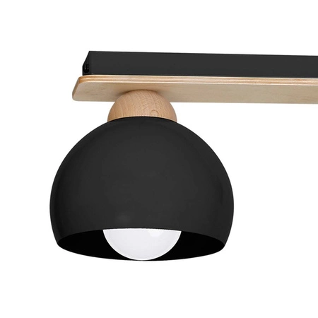 Lampa sufitowa nowoczesna DAMA czarny szer. 64cm