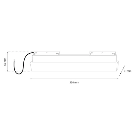 Zasilacz 200W magnetic track 10mm