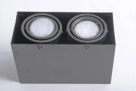 Oprawa natynkowa BLOCCO, ML843, szara, 2x7W LED GU10