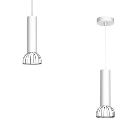 Lampa Wisząca DANTE, MLP7365, biały/chrom, 1x8W LED GU10