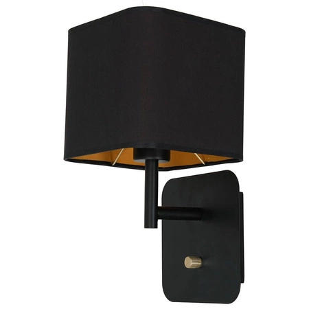 Kinkiet NAPOLI BLACK/GOLD 1xE27 ML6365