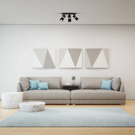 Nowoczesna lampa sufitowa VIDAR BLACK/CHROME 3xGU10 MLP6286