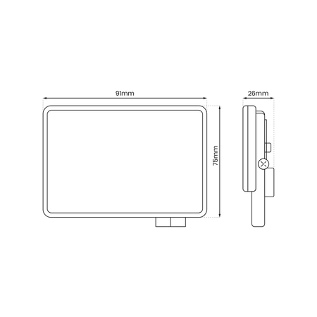 Naświetlacz LED 10W, 950lm, 5000K, EKN9013