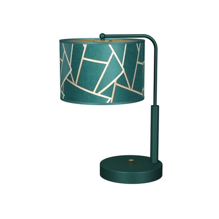 Lampka stołowa/nocna ZIGGY GREEN, MLP7581, butelkowa zieleń/złoty, 1x60W E27