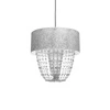 Nowoczesna lampa wisząca ALMERIA SILVER/CHROME 1xE27 MLP6437
