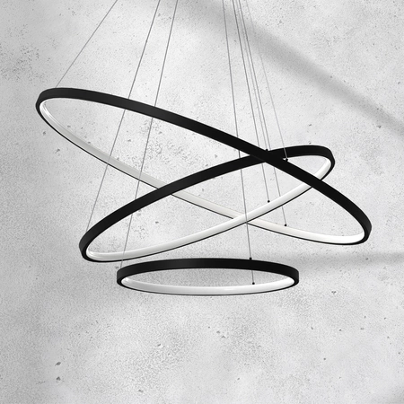 Lampa wisząca ROTONDA, czarna, 93W LED, barwa neutralna 4000K, ML7945