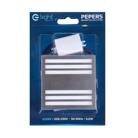 Oprawa schodowa LED 0,6W PEPERS barwa neutralna EKS0438