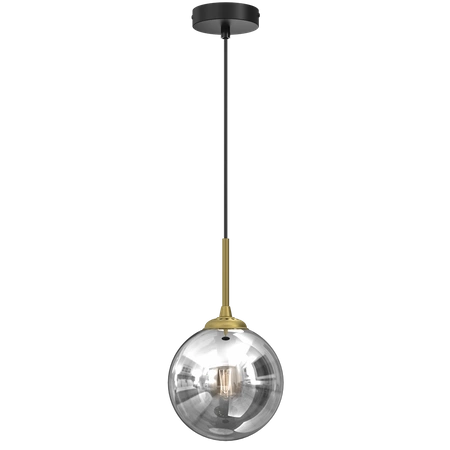 Stylowa lampa wisząca REFLEX fi 17 MLP8413, czarny/złoty, 1x40W E14