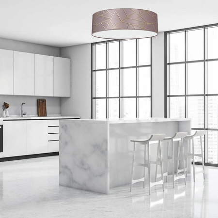 Lampa sufitowa ZIGGY PINK, MLP7586, 50 cm, różowy/złoty, 3x60W E27
