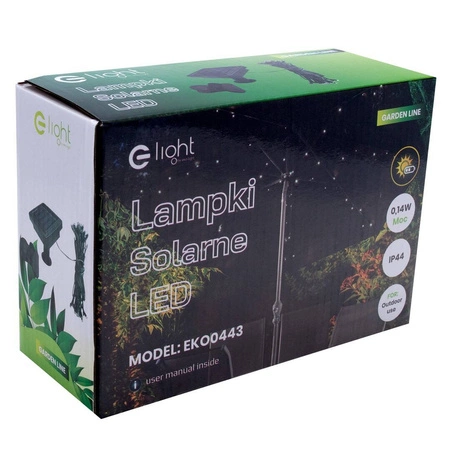 Lampa solarna pod parasol ogrodowy EKO0443