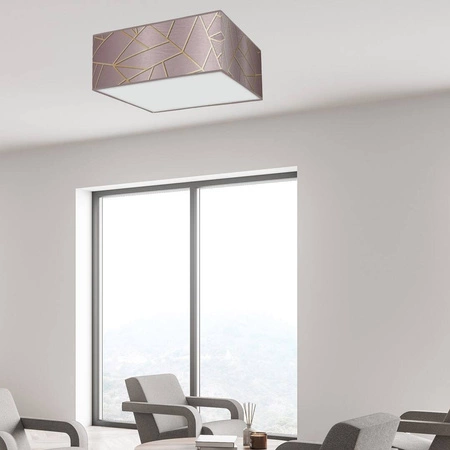 Lampa sufitowa ZIGGY PINK, MLP7589, różowy/złoty, 3x60W E27